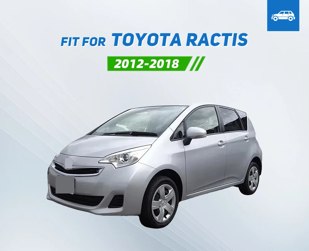 Detalle de ajuste de guardabarros en Toyota RACTIS