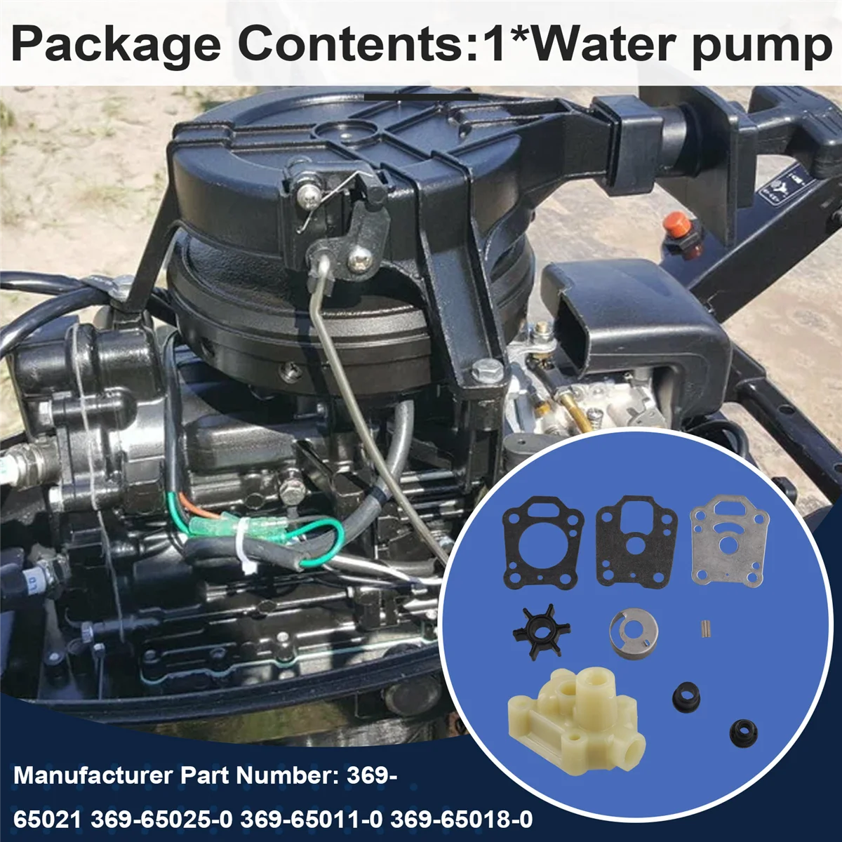 Kit bomba de agua para barcos Tohatsu HANGKAI Parsun Mercury 4-6HP 2T - imagen 4