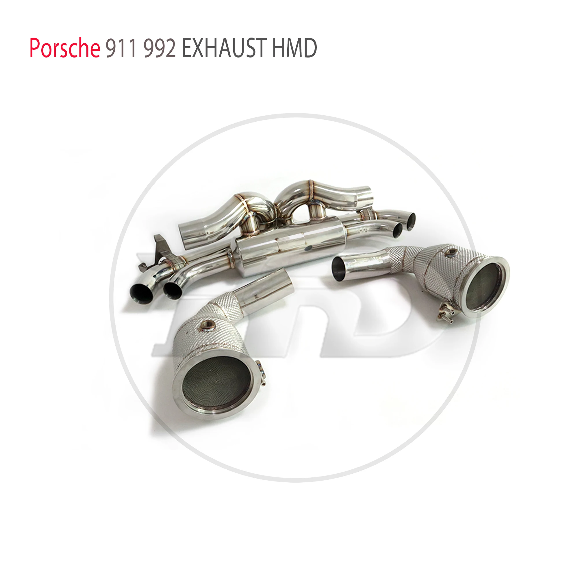 Escape catback HMD con bajante y tubo X – Porsche 911 992 Carrera S