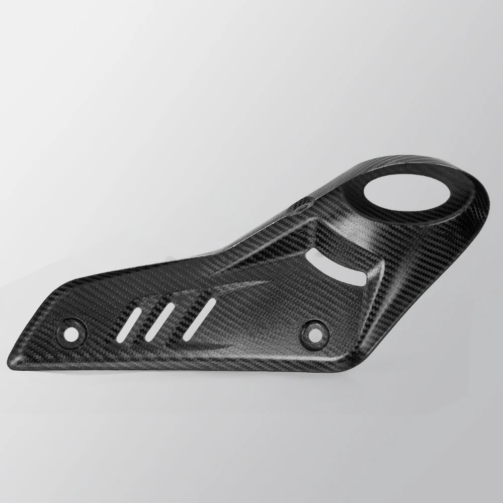 KOVE 450RR cubre escape térmico de fibra de carbono original - imagen 3
