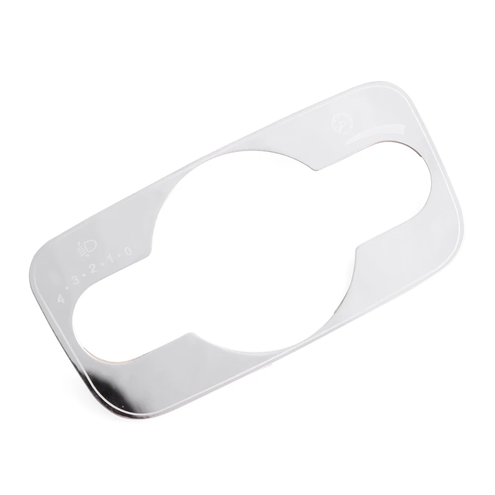 Embellecedor de acero inoxidable para interruptor de faros