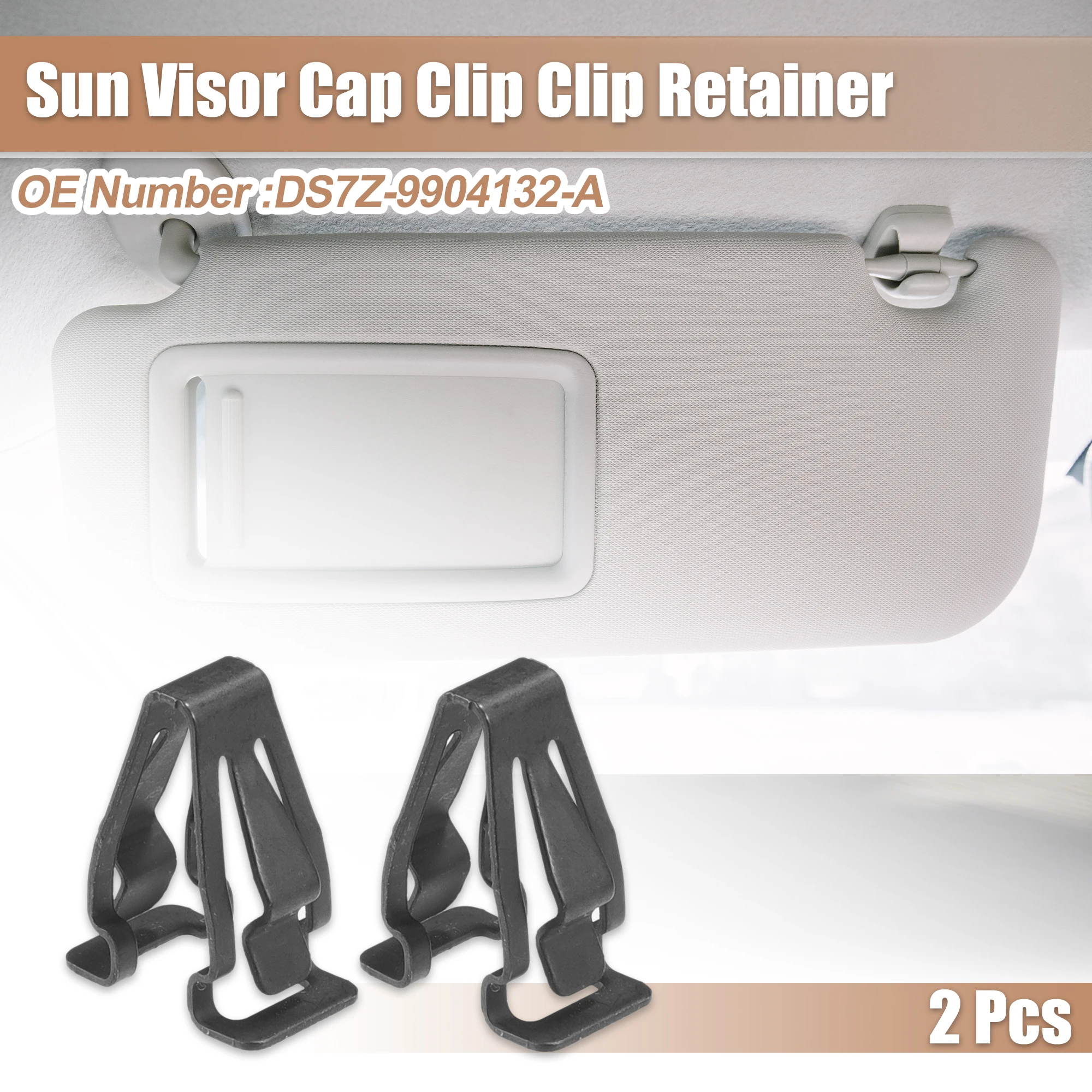 Uxcell DS7Z-9904132-A Clip de parasol Ford Transit y Edge 2014-2017