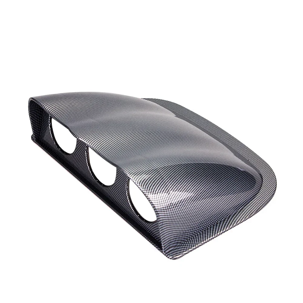 Soporte doble para manómetros 52 mm estilo carbono universal - imagen 4
