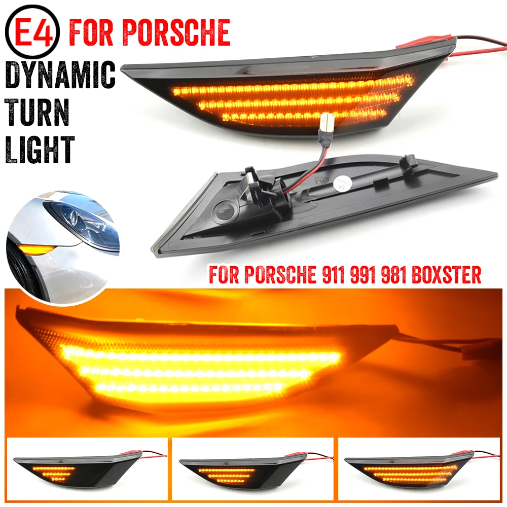 Luz LED intermitente lateral dinámico Porsche 911 991 718 Boxster 982 - imagen 3