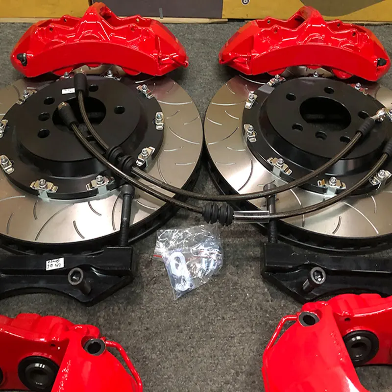 Pinzas de freno 6 pistones rojas + discos 355x32mm VW Polo GTI 2019 - imagen 2