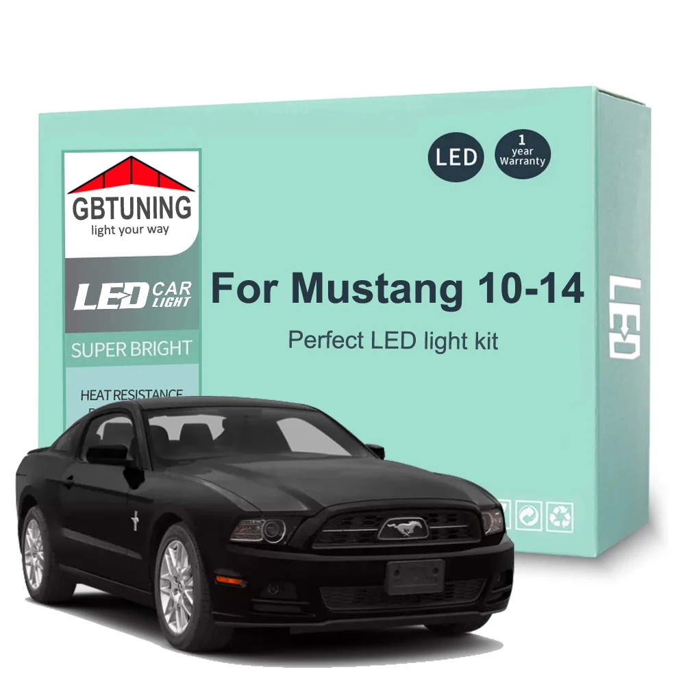 Kit bombillas LED interior Canbus Ford Mustang 2010-2014 - matrícula y maletero
