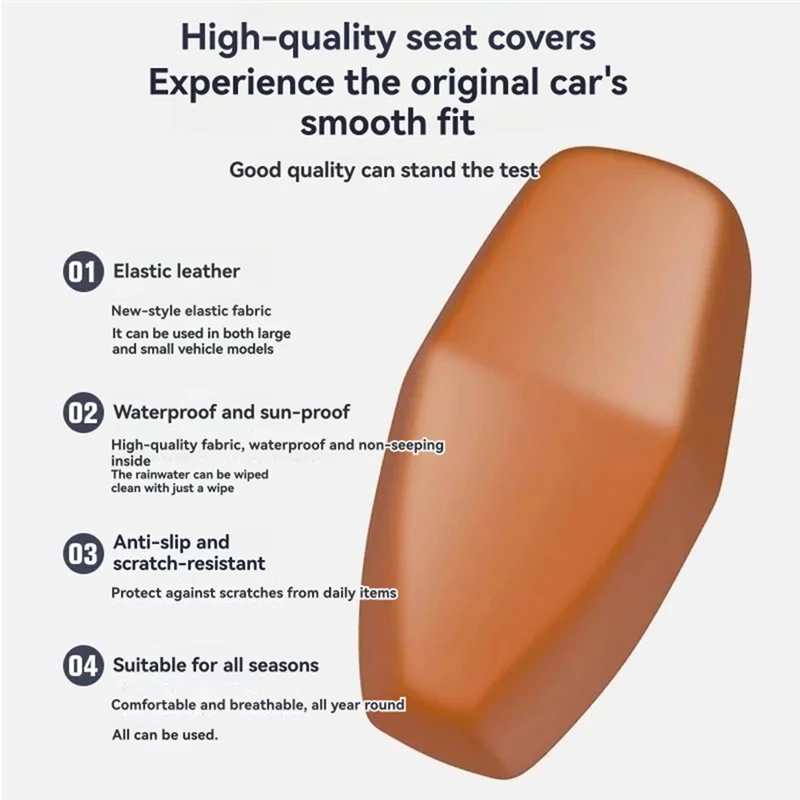AB56 Funda asiento moto impermeable elástica cuero universal antirayos - imagen 2