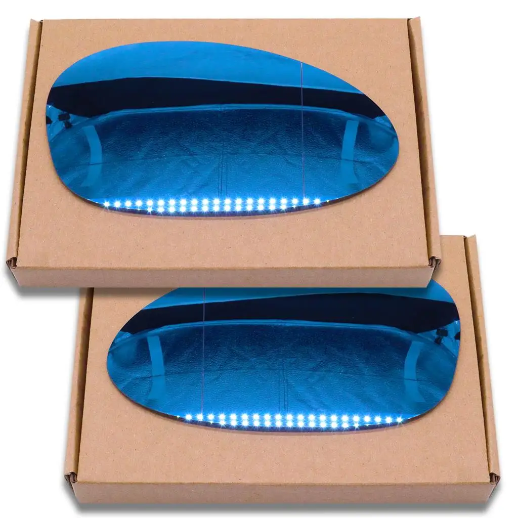 Espejo lateral gran angular convexo cristal azul BMW Serie 1 y 3 - imagen 3