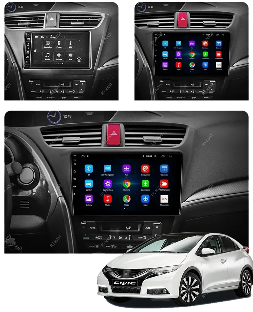 Radio multimedia RSNAVI para Honda Civic Hatchback