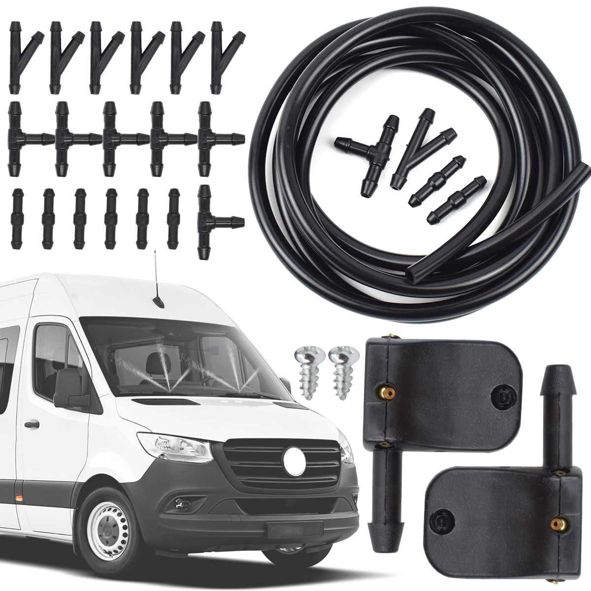 Boquilla limpiaparabrisas jet delantera – Mercedes Vito W638, Sprinter
