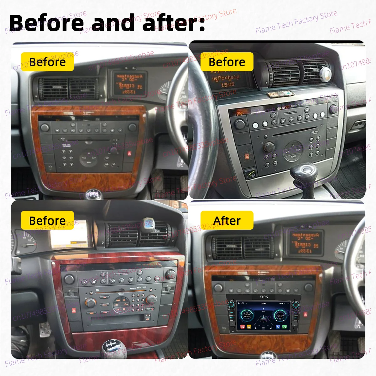 Radio 2 DIN con CarPlay y Android Auto para Opel Omega B 1999-2003 - imagen 2