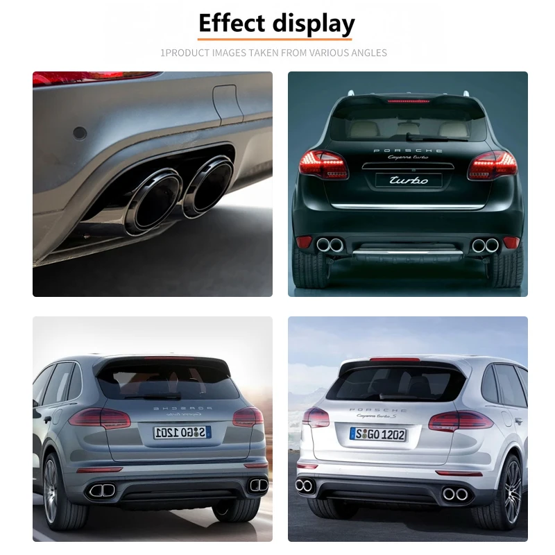 Puntas escape DEX para Porsche Macan GTS Turbo acero inoxidable - imagen 3