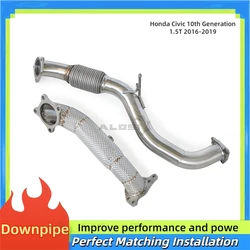 Downpipe Honda Civic X 1.5T - Tubo escape alto flujo aislado 2017-2019