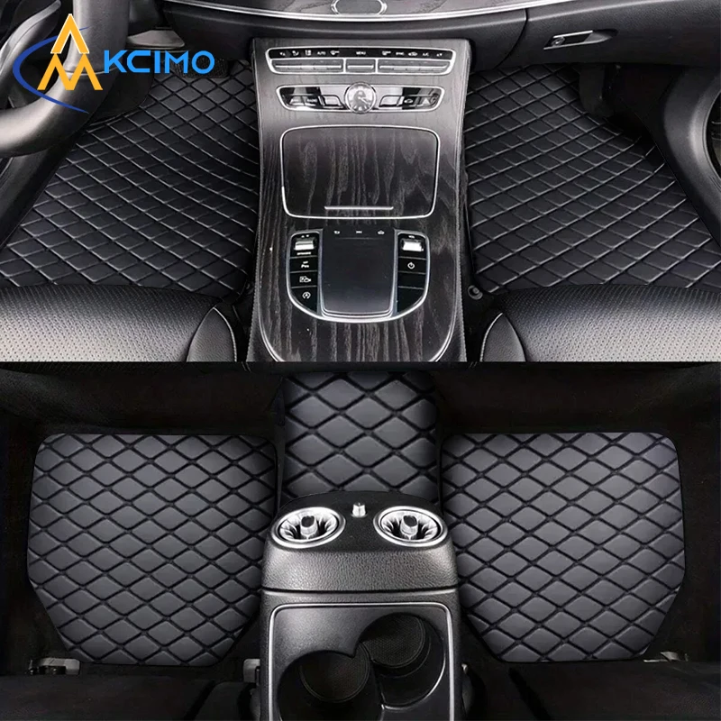 Alfombrillas universales de cuero PU impermeables para coche - imagen 4