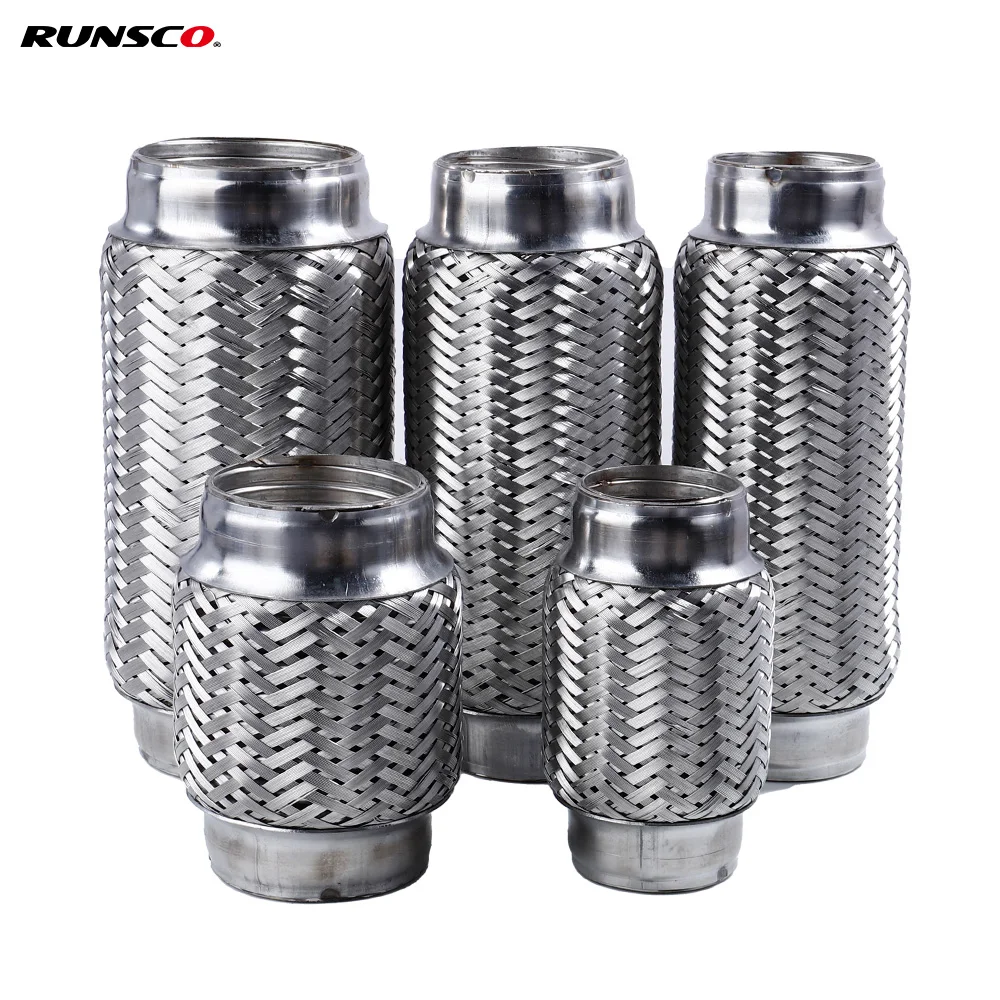 Tubo flexible de escape Runsco universal de acero inoxidable