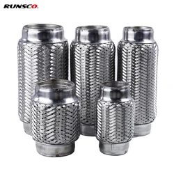 Tubo flexible de escape Runsco universal de acero inoxidable