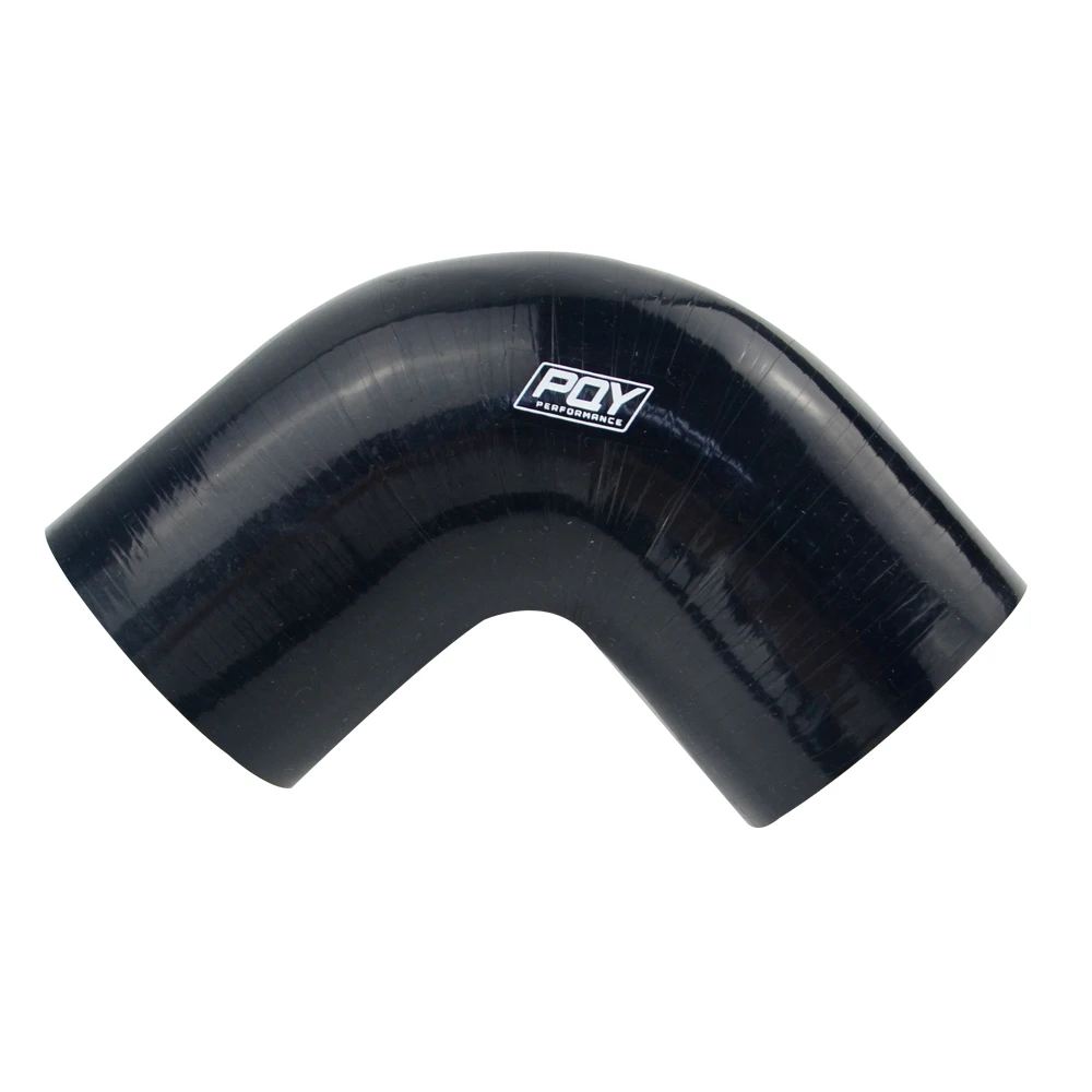 Codo de manguera de silicona 90° PQY 76 mm para turbo, azul y amarillo - imagen 5