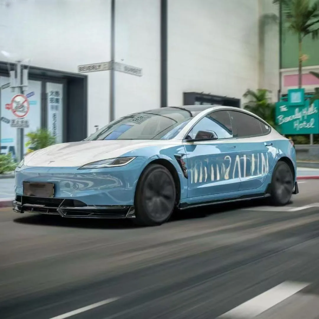 Kit aerodinámico para Tesla Model 3 2024 con alerón trasero y difusor - imagen 5