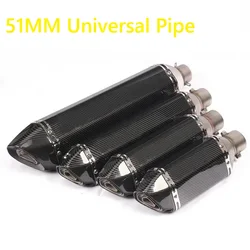 Silenciador escape moto universal acero inoxidable 38-51mm
