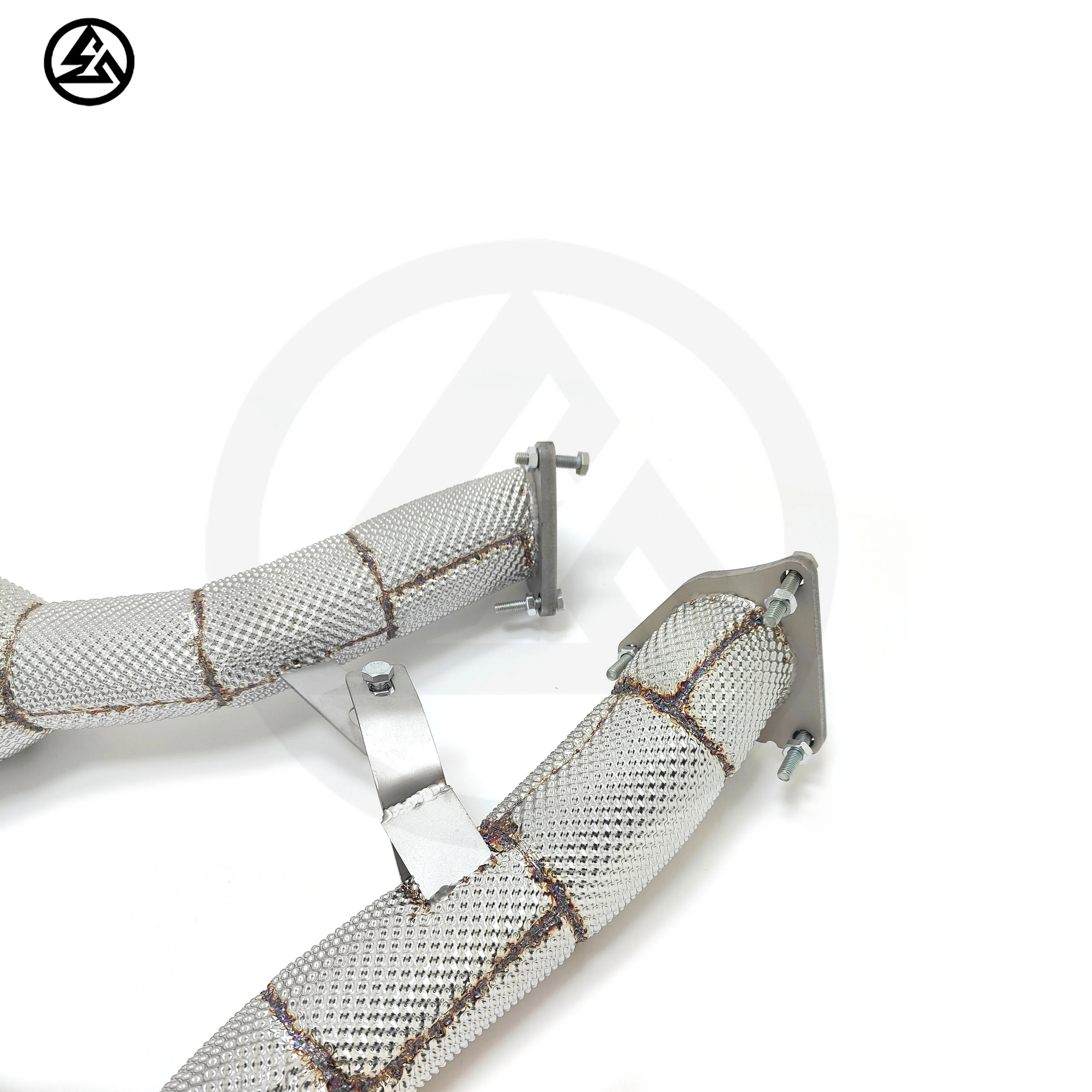 Tubo de bajada deportivo de alto rendimiento para Porsche Macan GTS 2.9T 2020-sin sistema de escape de bajante OPF con protector térmico - imagen 4