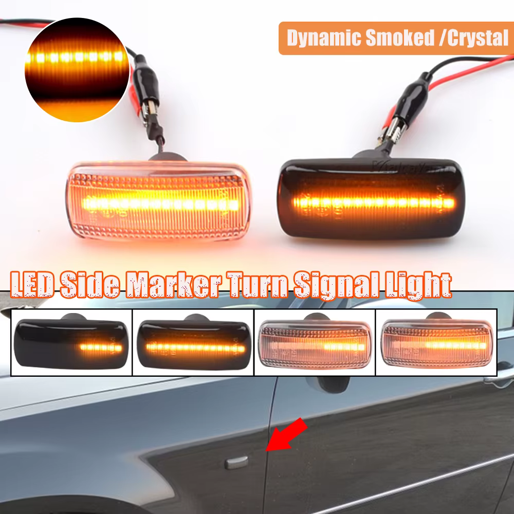 Intermitente LED lateral dinámico para vehículos Jeep, Chrysler y Dodge