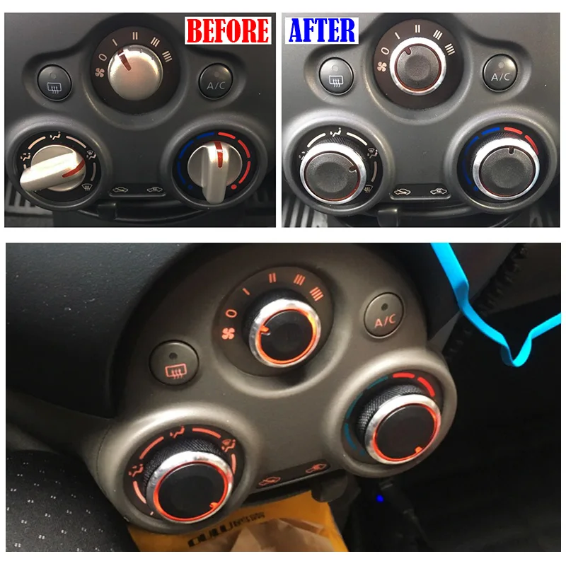 Perilla de climatizador Nissan para Cube Z12, Versa N17, Note E12 - imagen 2
