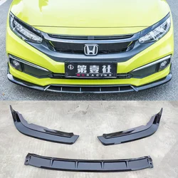 Labio de paragolpes delantero Honda Civic 2010-2014 negro mate