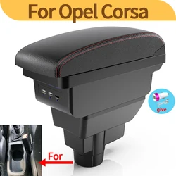 Reposabrazos Opel Corsa D para consola central y caja doble capa