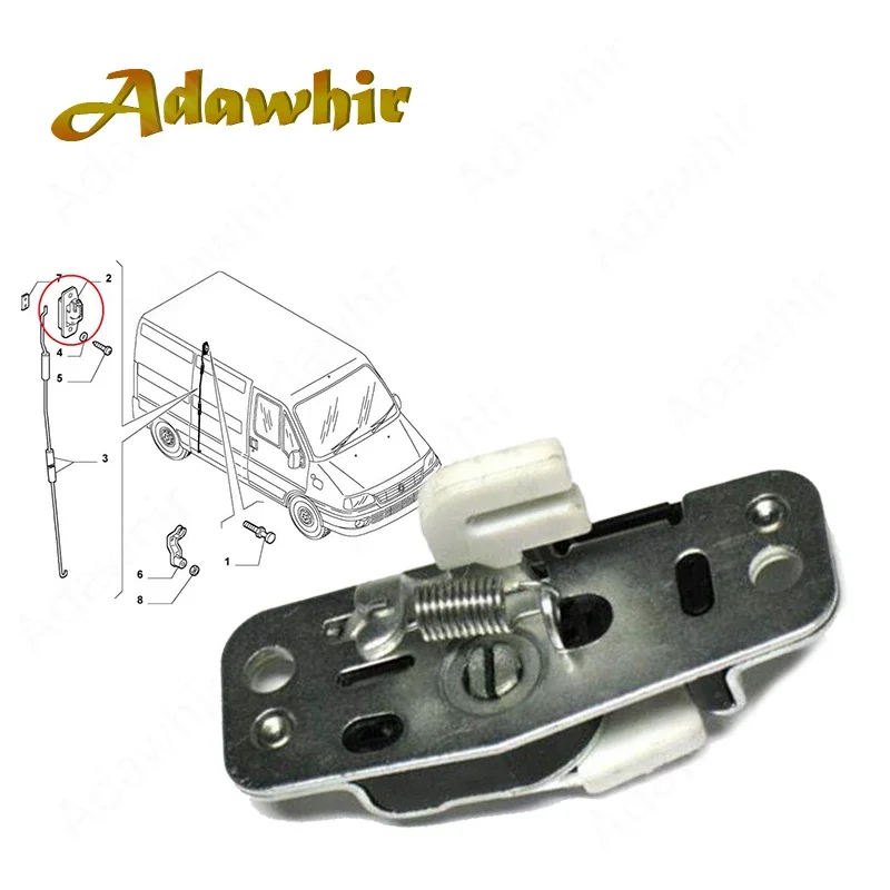 Bisagra cerradura puerta citroën jumper fiat ducato peugeot boxer mk1-mk2 94-06