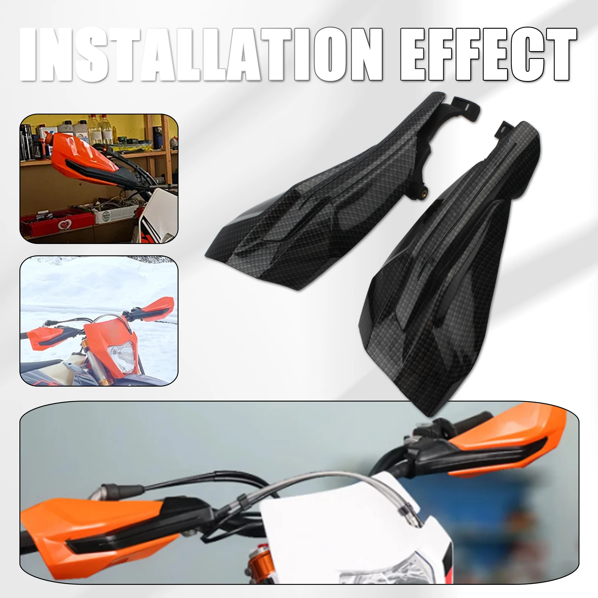 Guardamanos KTM EXC 300 enduro, protección de manos cruzada - imagen 2