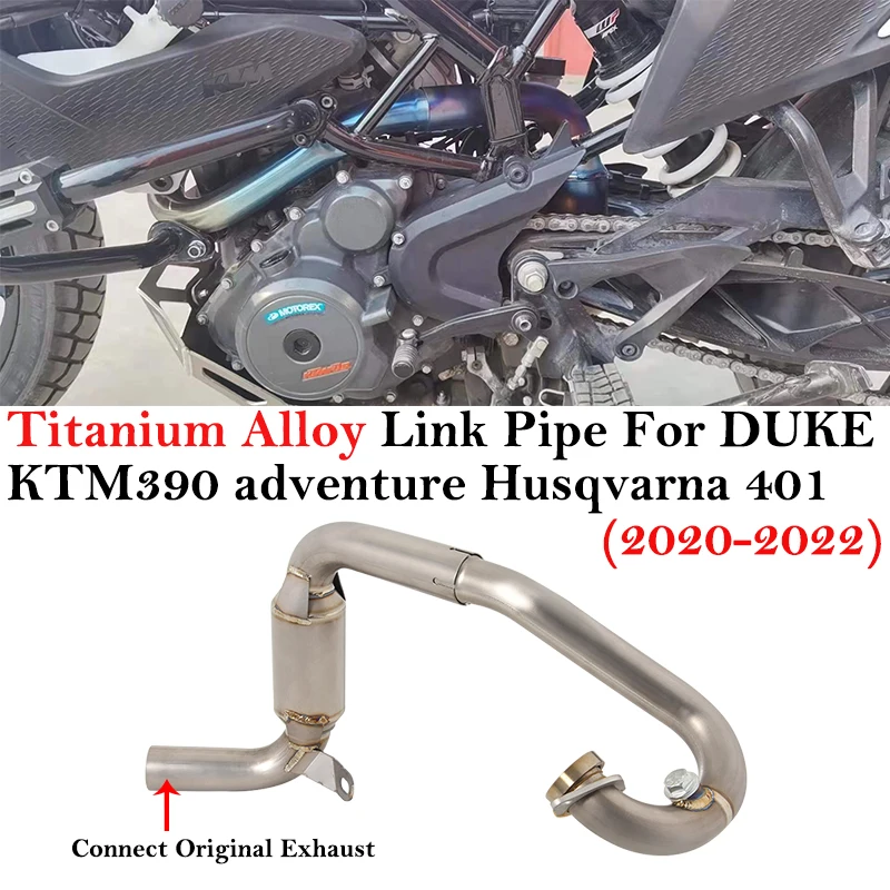 Tubo escape titanio posición alta KTM DUKE 250 / Husqvarna 401