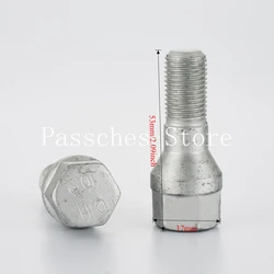Pernos de rueda M12x1,25 para Fukang ZX, 53 mm, hexagonal 17 mm