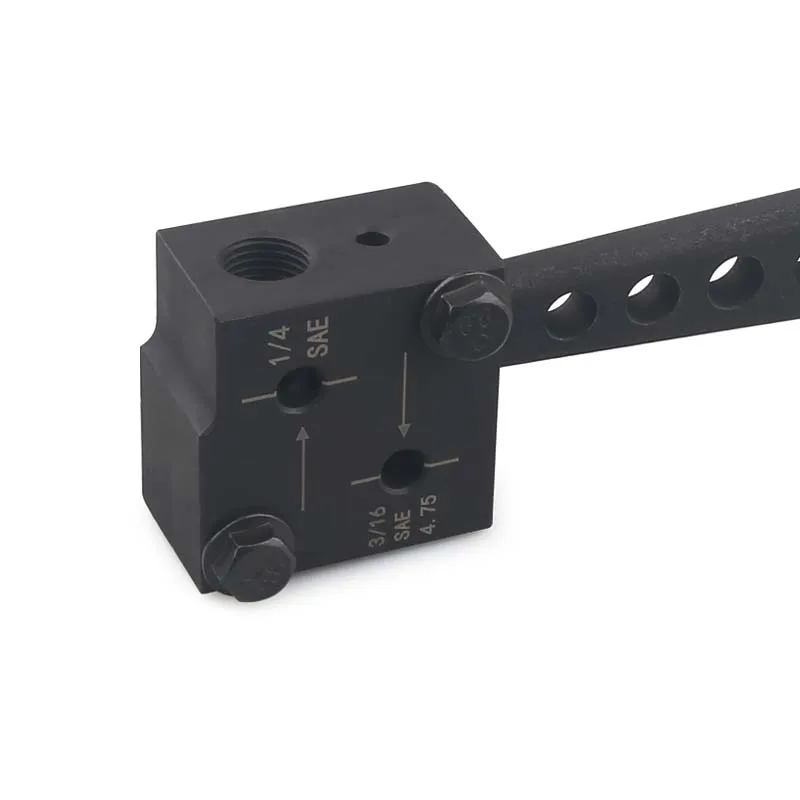 Herramienta de doble abocardado de línea de freno, 3/16 ", SAE DIN ISO, automotriz, desmontable, de mano, 45 grados, para manguera de freno, tubo de cobre de 4,75mm - imagen 4