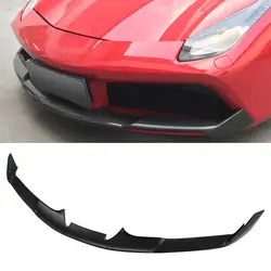 Labio delantero de fibra de carbono estilo N para Ferrari 488