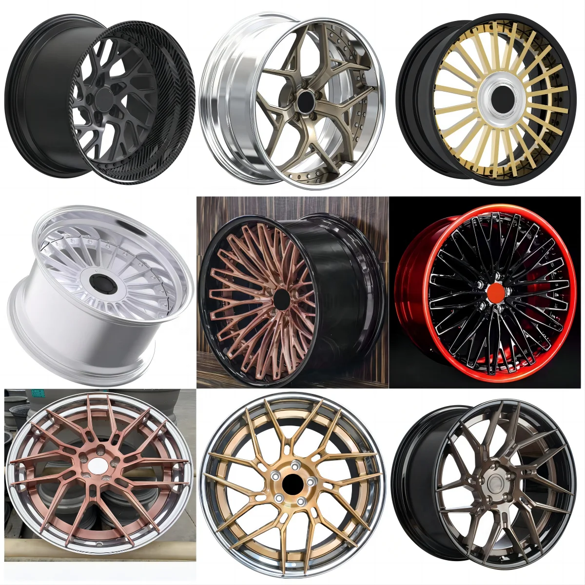 Llantas forjadas negras 5x114,3 para Aston Martin Alfa Romeo - imagen 4