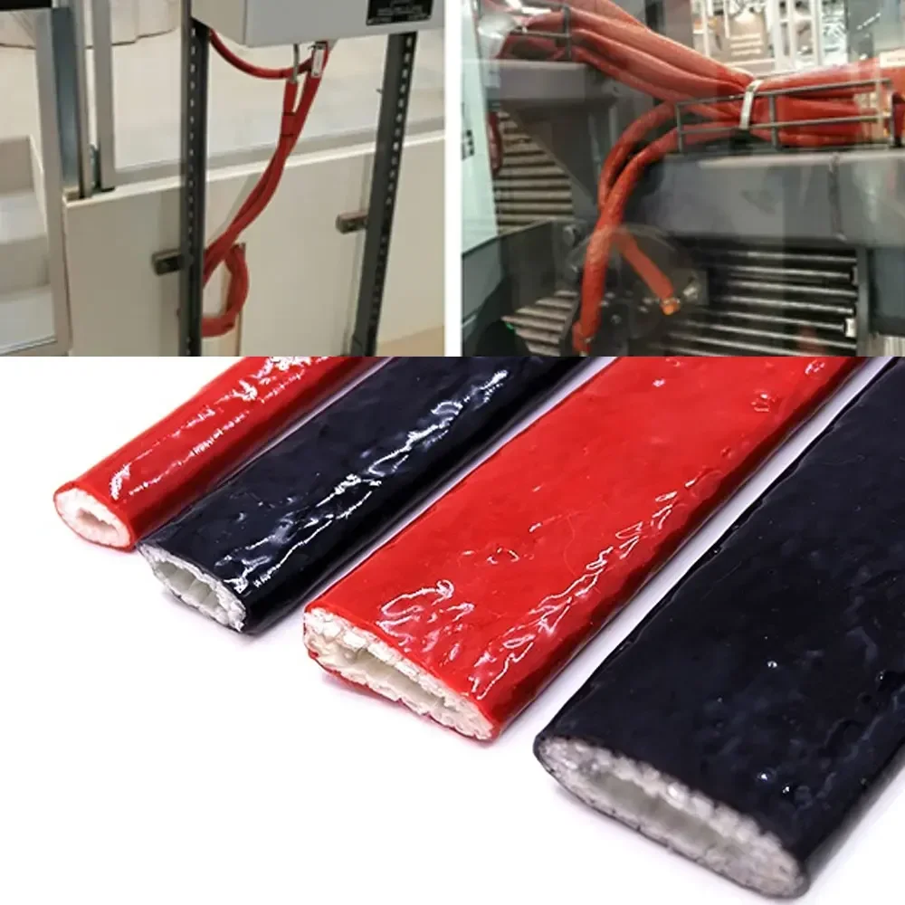 Tubo silicona trenzado fibra vidrio alta resistencia térmica - imagen 3