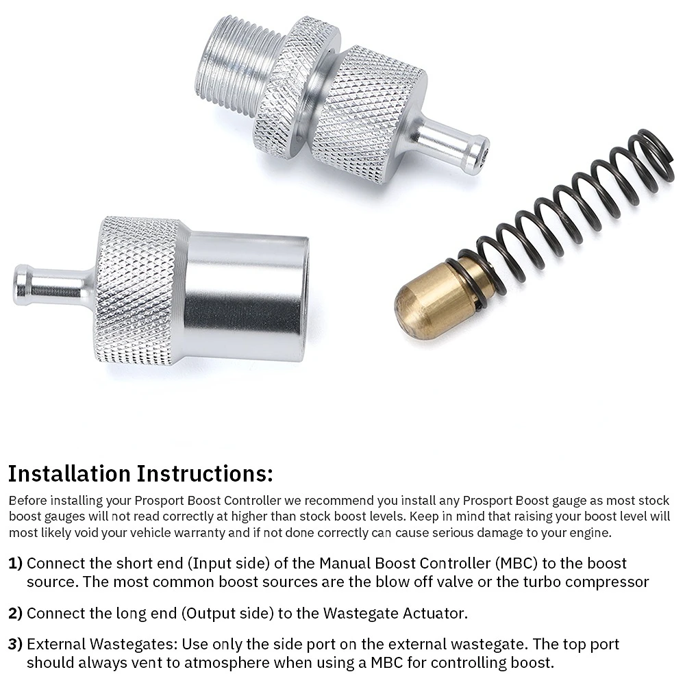 Regulador presión turbo MBC ajustable aluminio universal - imagen 3
