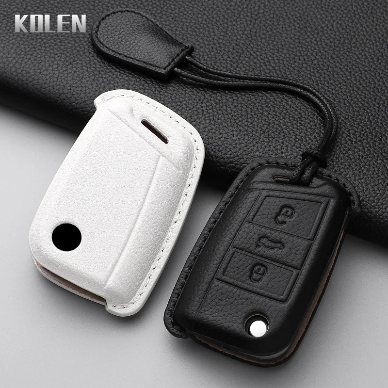 Funda de cuero para llave Volkswagen Golf 7, Tiguan y SEAT Ateca - imagen 4