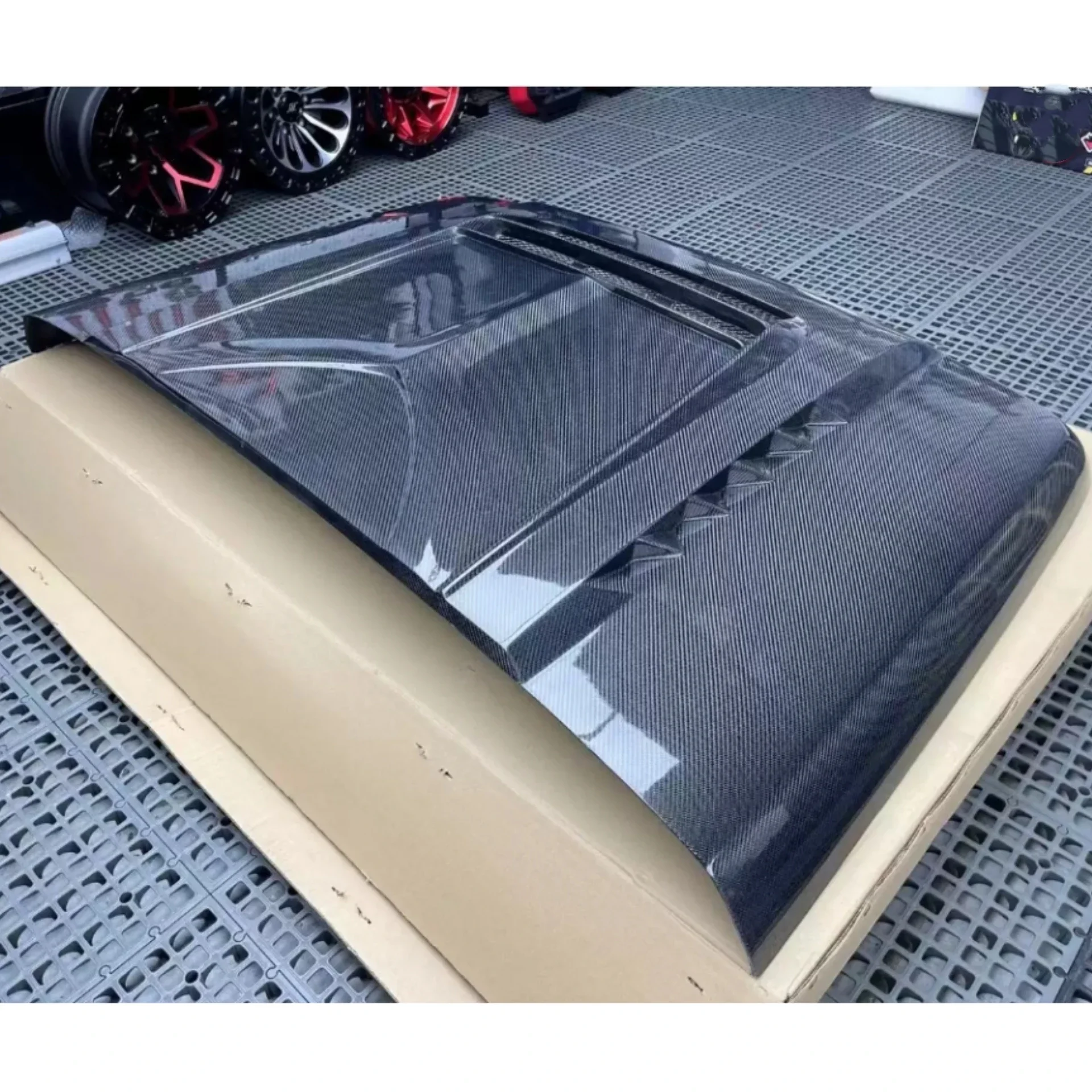 Kit de carrocería cubierta de motor de fibra de carbono para tanque 300 capó convertir capó ligero accesorios de coche - imagen 2