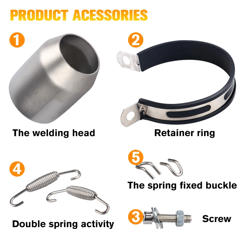 Tubo de Escape Universal para motocicleta, silenciador de 51mm para Kawasaki, Yamaha, Honda, Suzuki, Benelli S1000RR, Z900, Tmax 530, R6 - imagen 5