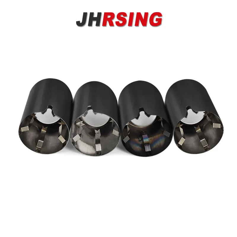 Puntas de escape inclinadas negras para BMW M2, M3, M4, M5 y M6 - imagen 4