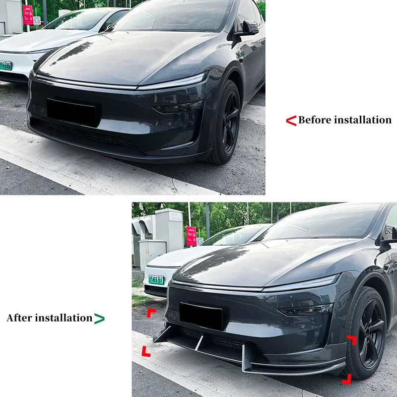 Divisor frontal labio parachoques Tesla Model Y 2024 – Kit carrocería - imagen 3