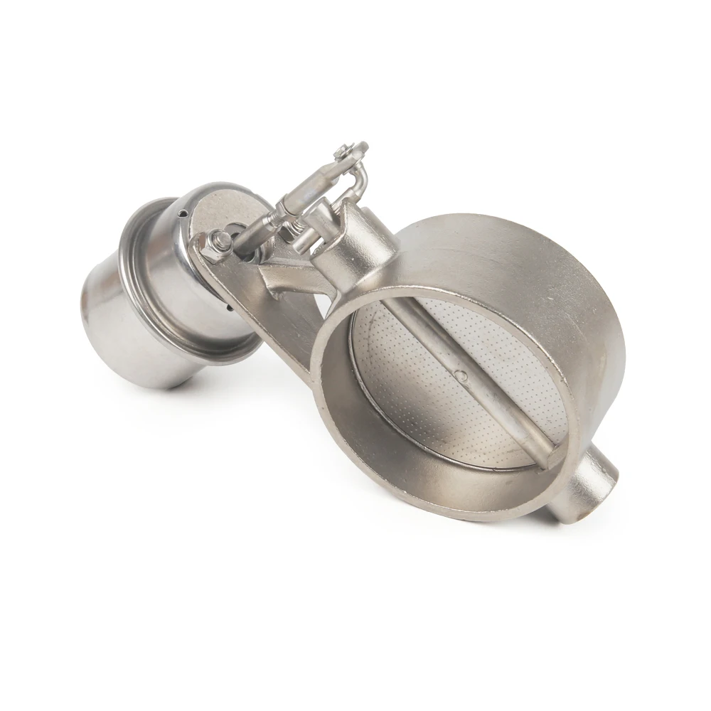 Juego de válvulas de Control de escape de acero inoxidable con recorte de actuador de vacío, 2, 2,36, 2,5, 2,75, 3, 3,5 pulgadas, soporte de soldadura - imagen 3