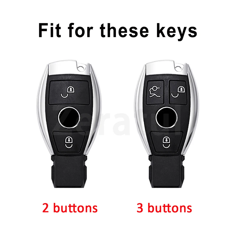 Funda TPU llave Mercedes 2/3 botones W204 W205 W212 coche - imagen 2