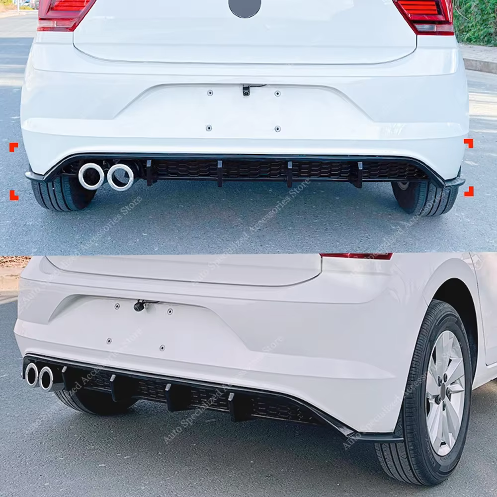 Difusor trasero de parachoques para VW Polo VI AW 2017-2021