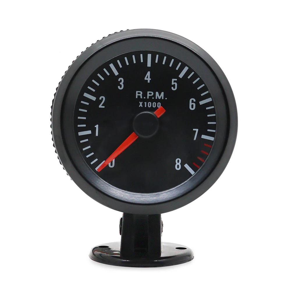 Tacómetro analógico LED 8000 RPM para coches 1-8 cilindros