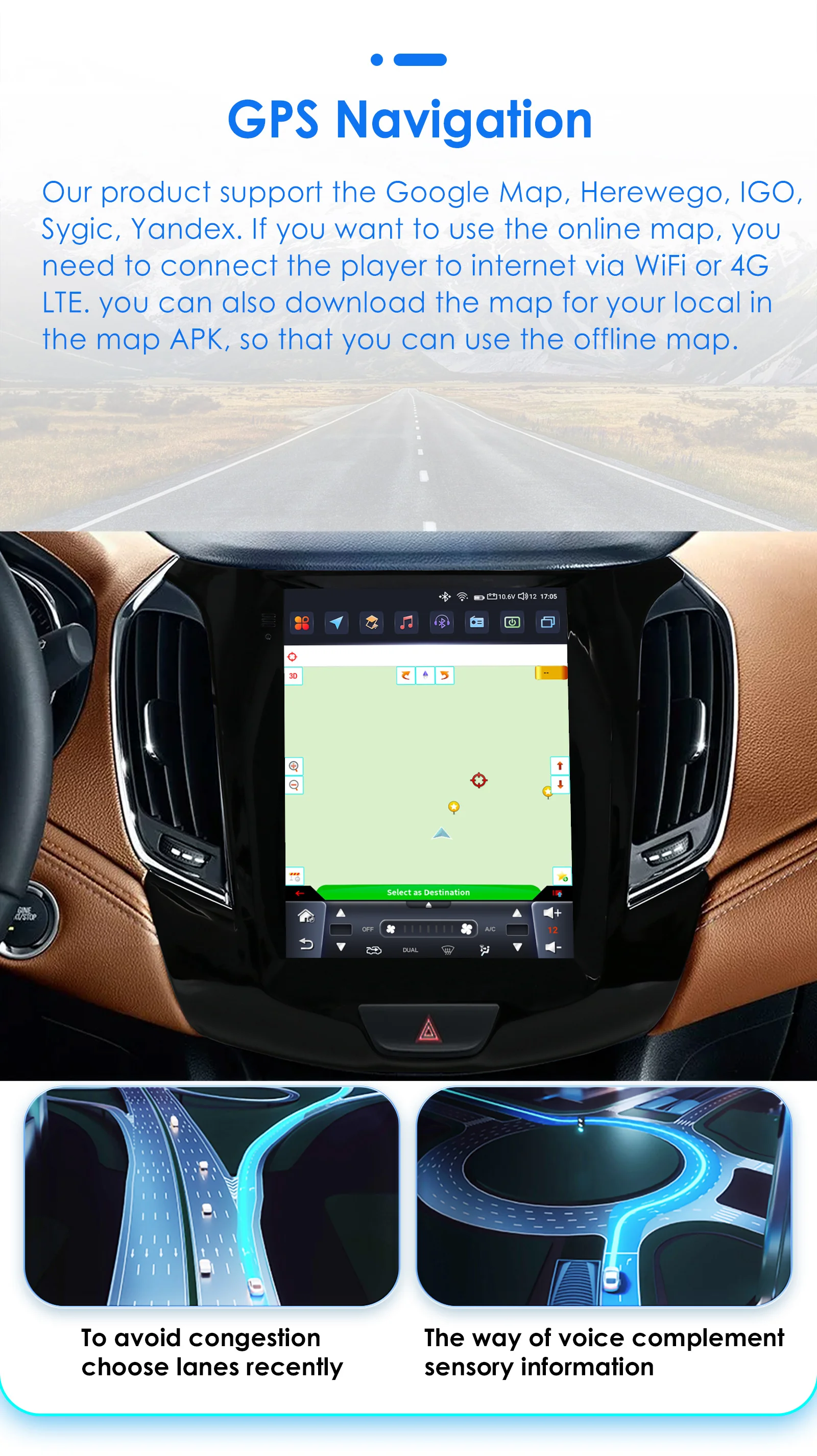 Hizpo Radio multimedia Android Auto para Chevrolet Cruze J300 - imagen 4