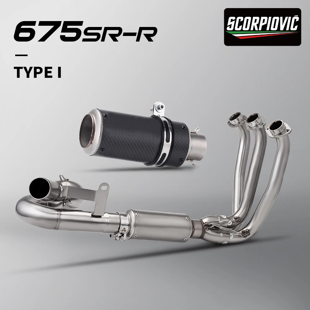 Escape completo Triumph Daytona 675 SR/R/NK 51mm enlace frontal silenciador