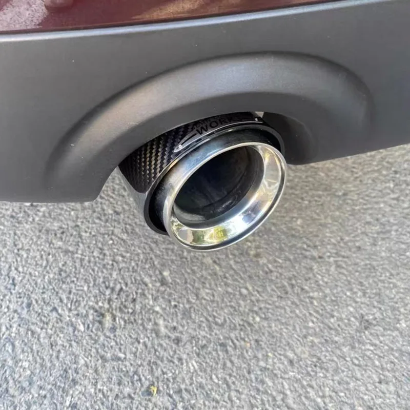 Tubo de escape de carbono negro para BMW Mini Cooper JCW alto brillo - imagen 3