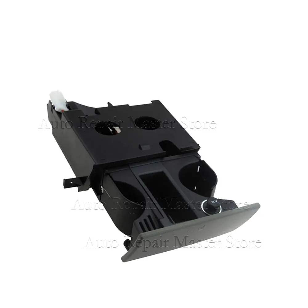 Consola central cubería VW T5 Transporter RHD portavasos cenicero negro - imagen 4